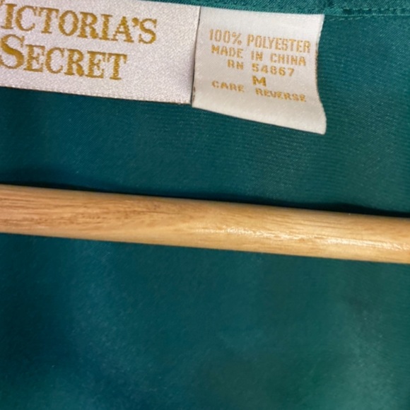 Silky Emerald green Victoria secret buttoned blazer - Picture 3 of 3